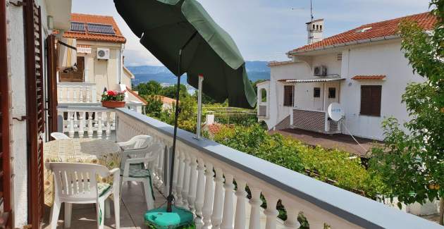 Apartment Bijelic A4 – Balkon