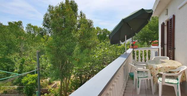 Apartment Bijelic A4 – Balkon