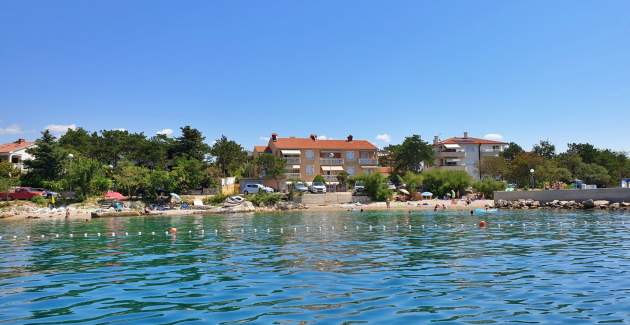 Apartment Tiha Lili 4 – 10 m vom Strand, Meerblick