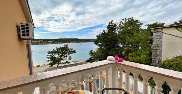 Apartment Tiha Lili 4 – 10 m vom Strand, Meerblick