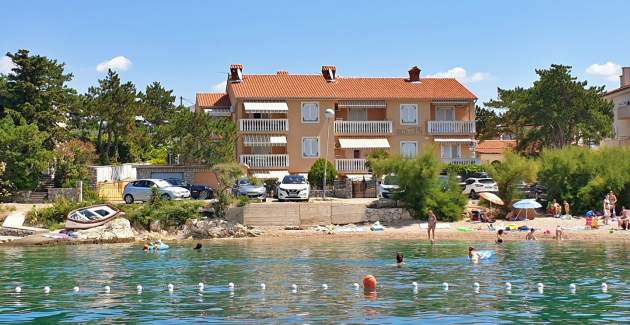 Apartment Tiha Lili 4 – 10 m vom Strand, Meerblick