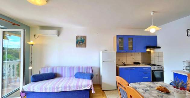 Apartment Tiha Lili 1 – 10 m vom Strand, Meerblick