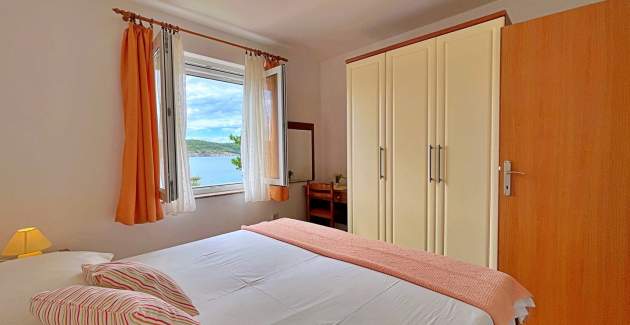 Apartment Tiha Lili 1 – 10 m vom Strand, Meerblick