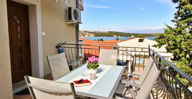 Apartment Ivanka A6 – Balkon und Meerblick