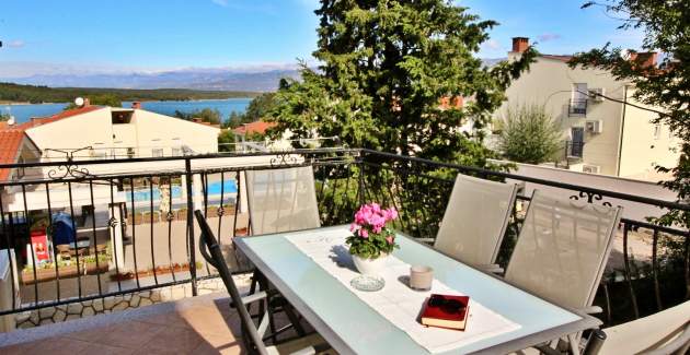 Apartment Ivanka A6 – Balkon und Meerblick