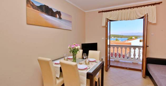 Apartment Ivanka A6 – Balkon und Meerblick