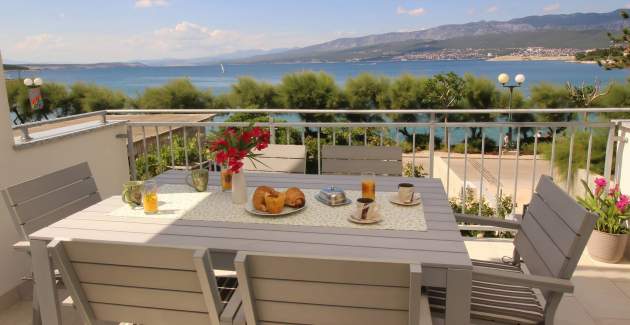 Apartment Kristijan – am Meer, Meerblick