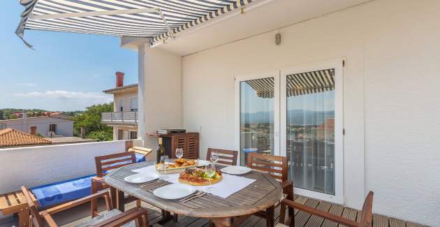 Apartment Presker – Meerblick und Balkon