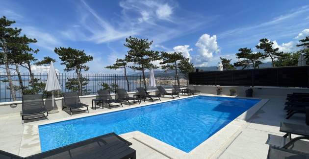 Apartman Punta Šilo A10 – bazen i pogled more