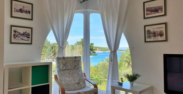 Apartment Savic M – 90 m vom Strand, Meerblick