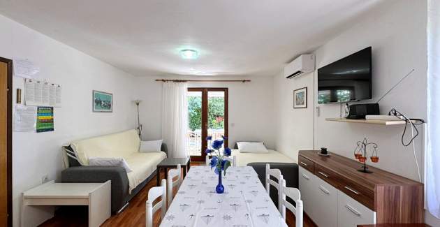 Apartment Srdoc – Terrasse, Erdgeschoss