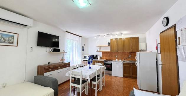 Apartment Srdoc – Terrasse, Erdgeschoss