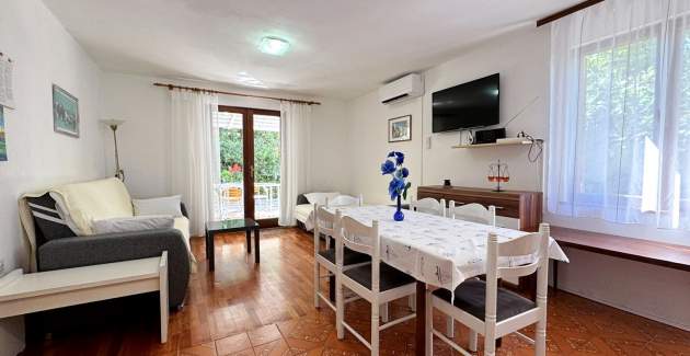 Apartment Srdoc – Terrasse, Erdgeschoss