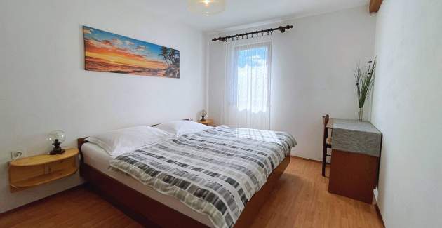 Apartment Srdoc – Terrasse und Meerblick