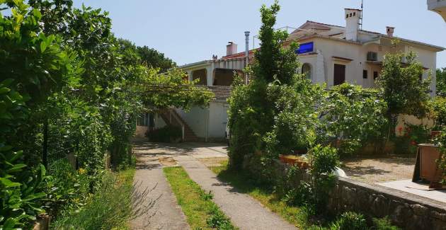 Apartment Srdoc – Terrasse und Meerblick
