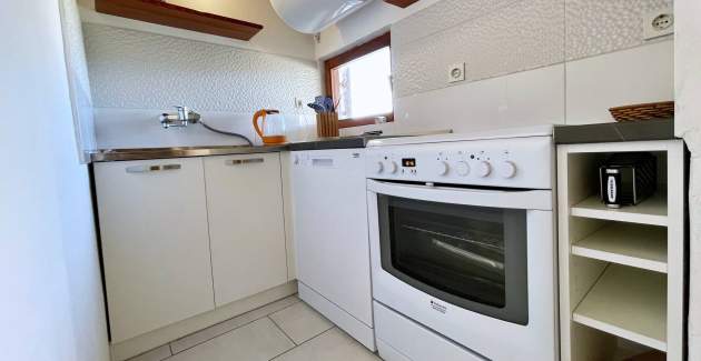 Apartment Srdoc – Terrasse und Meerblick
