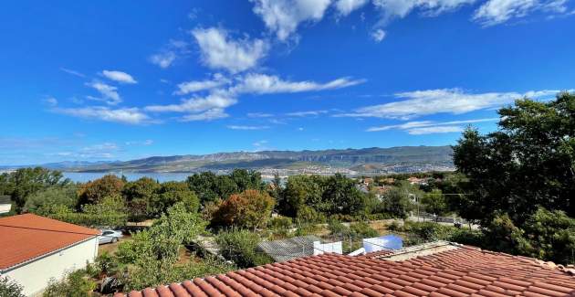 Apartment Srdoc – Terrasse und Meerblick