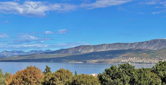 Apartment Srdoc – Terrasse und Meerblick