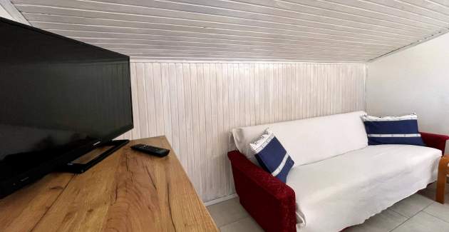 Apartment Srdoc – Terrasse und Meerblick