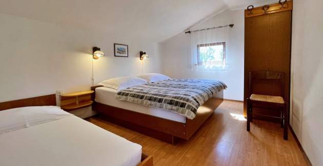 Apartment Srdoc – Terrasse und Meerblick