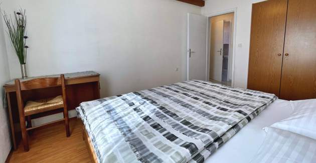 Apartment Srdoc – Terrasse und Meerblick