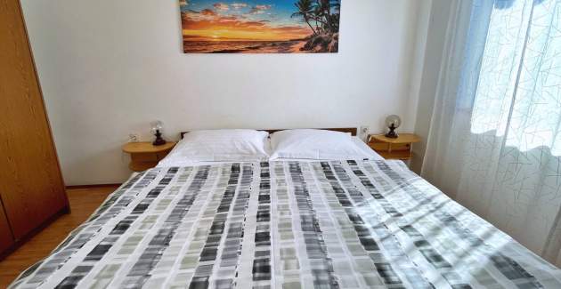 Apartment Srdoc – Terrasse und Meerblick