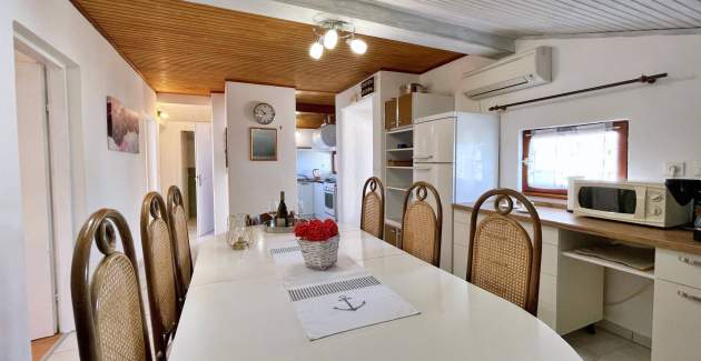 Apartment Srdoc – Terrasse und Meerblick