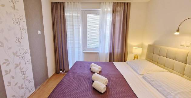 Apartment Brnic AQ 1 – mit Balkon, 90 m vom Strand entfernt