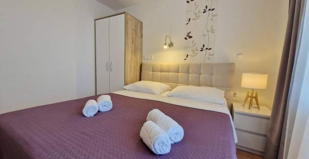 Apartment Brnic AQ 1 – mit Balkon, 90 m vom Strand entfernt