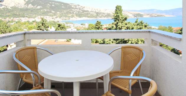 Apartment Brnić Nar. Meer - mit Meerblick, 350 m vom Strand entfernt