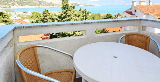 Apartment Brnić Nar. Meer - mit Meerblick, 350 m vom Strand entfernt
