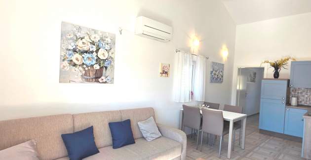 Apartment Cugalj – mit Balkon, im 2. Stock, 300 m vom Strand