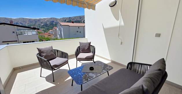 Apartment Karamarko – mit großem Balkon