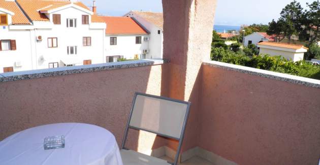 Standard-Apartment Klaric Prvić – 200 m vom Strand entfernt, mit Balkon