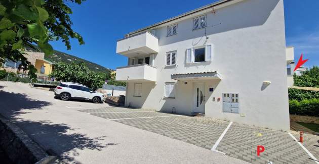 Apartment Slabek – mit Balkon, 300 m vom Strand entfernt