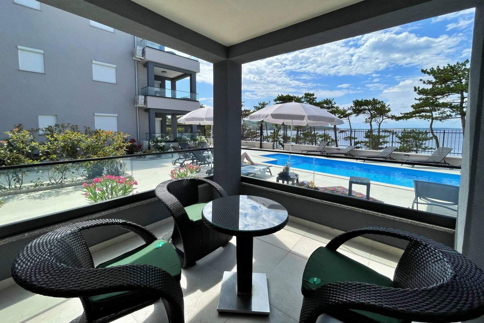 Apartment Punta Silo B1 – Pool und Meerblick
