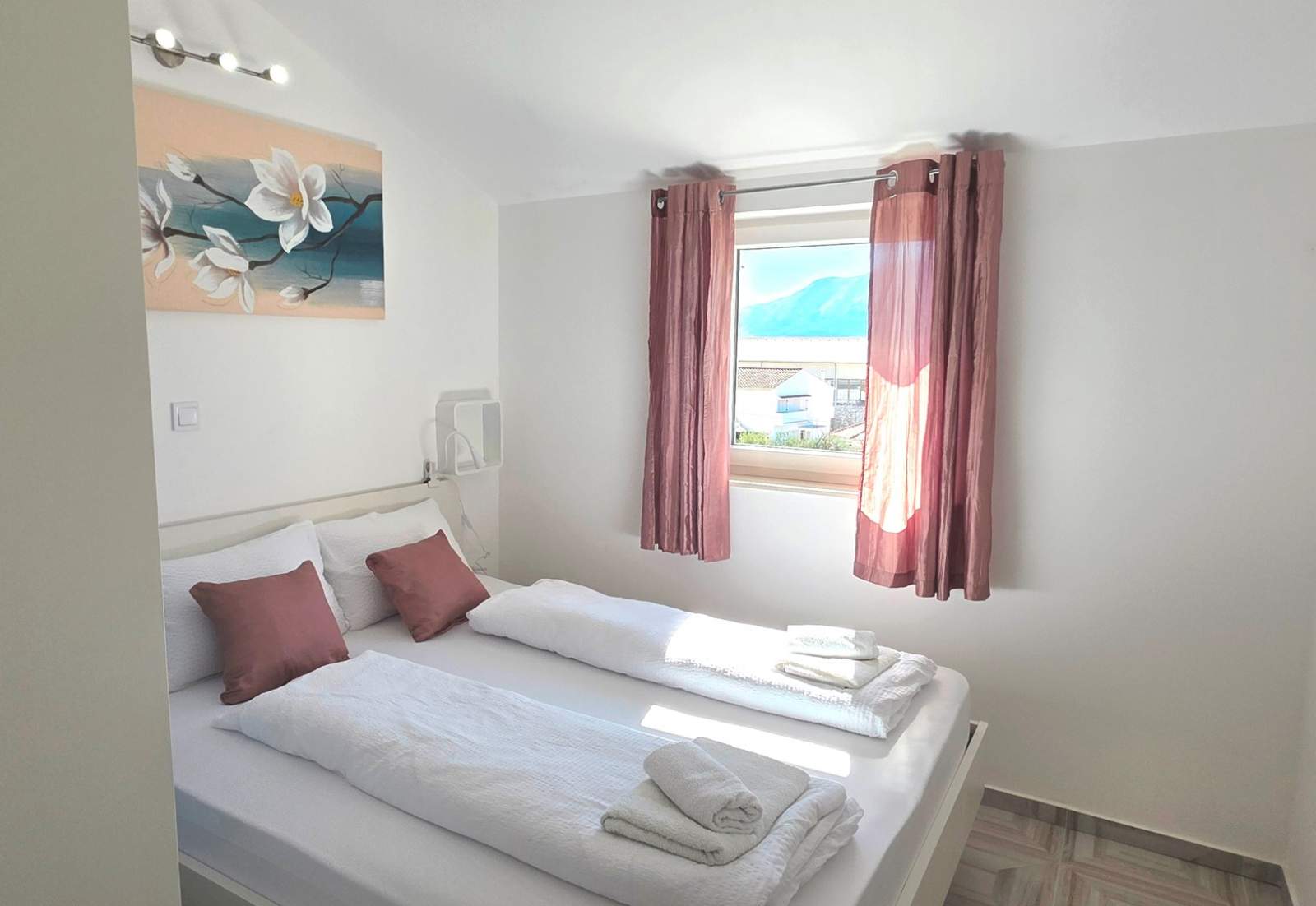 Apartment Cugalj – mit Balkon, im 2. Stock, 300 m vom Strand