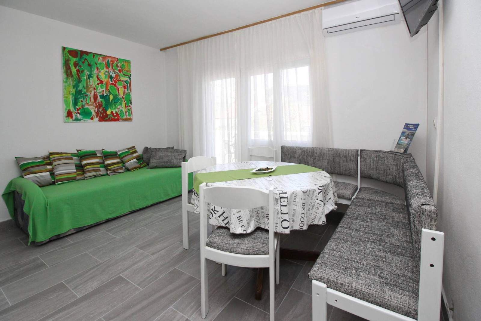 Apartment Fantov Nr.3 – mit großem Balkon, 250 m vom Strand